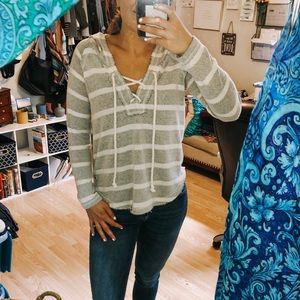 striped sweater by BillaBong